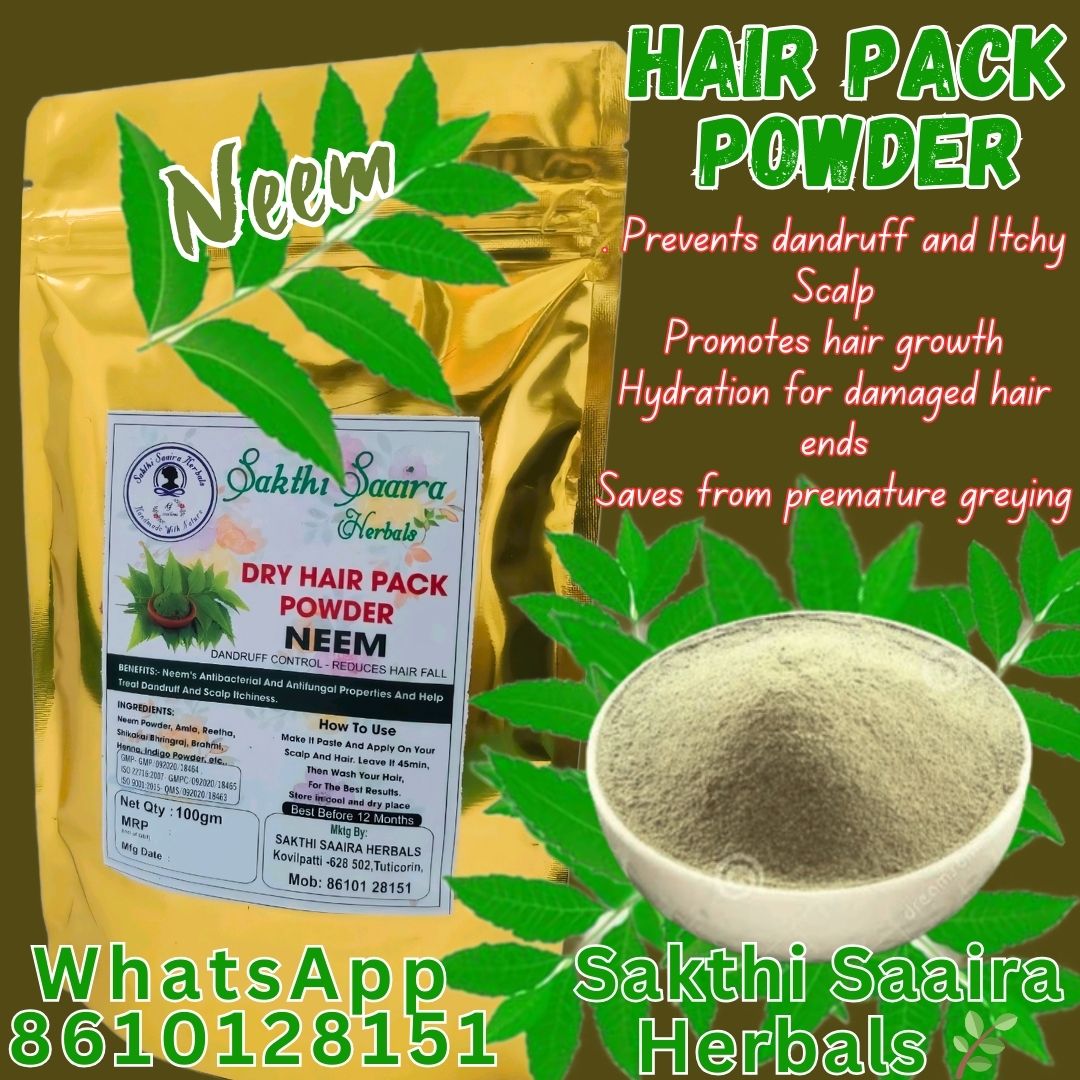 Neem Hair Dry Pack Powder