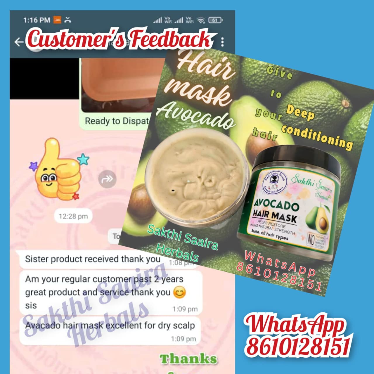 Avocado Hair Mask 100g - Image 4