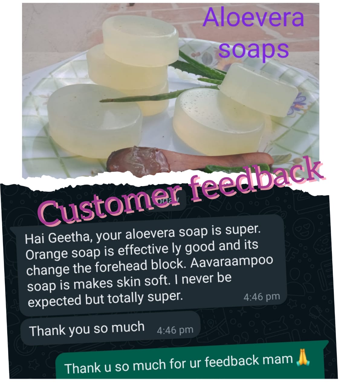Aloevera Soap 100g - Image 4