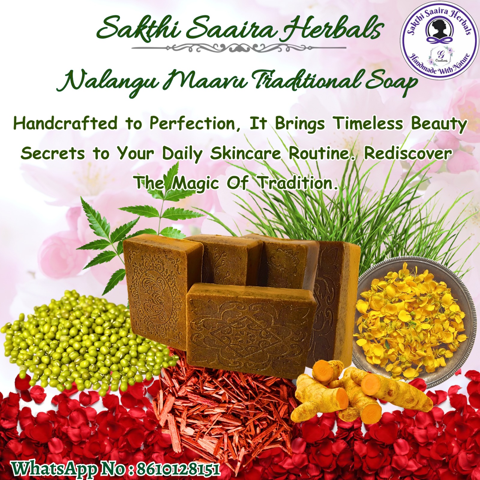 Nalangu Maavu Soap 100g - Image 2