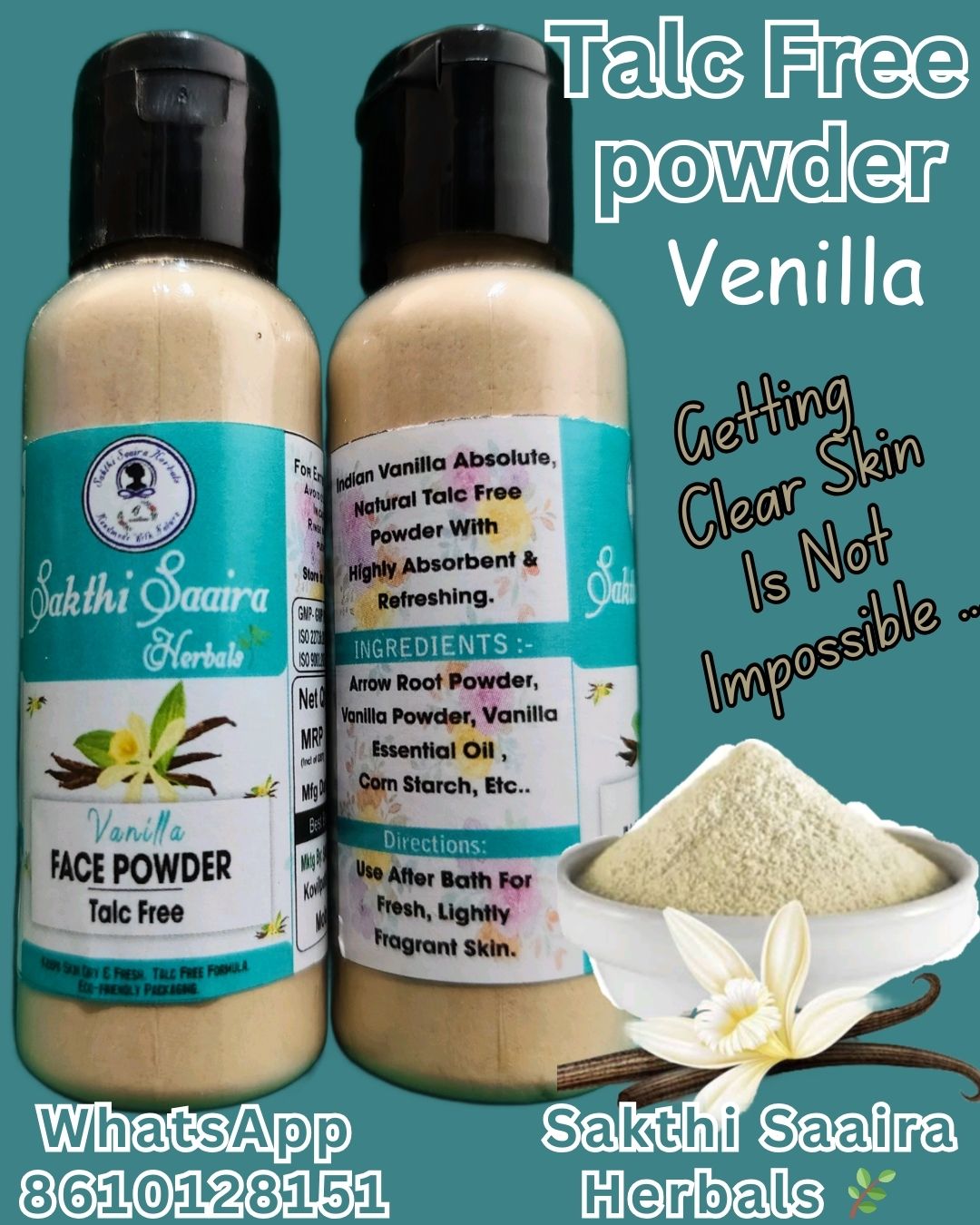Vennila Talc Free Powder